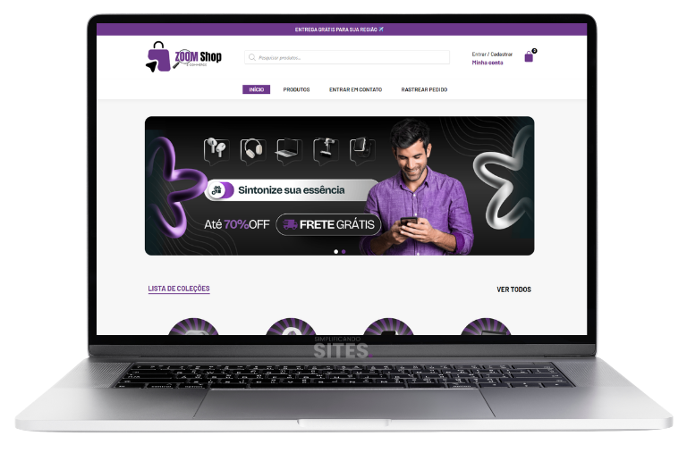 Apresentação de Template Loja Virtual para Eletrônicos em WordPress com Woocommerce