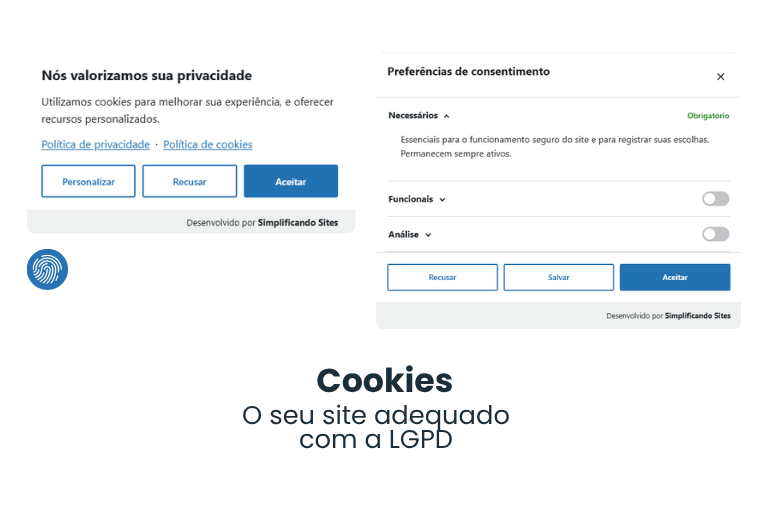 Apresentação de Consentimento de Cookies LGPD para WordPress